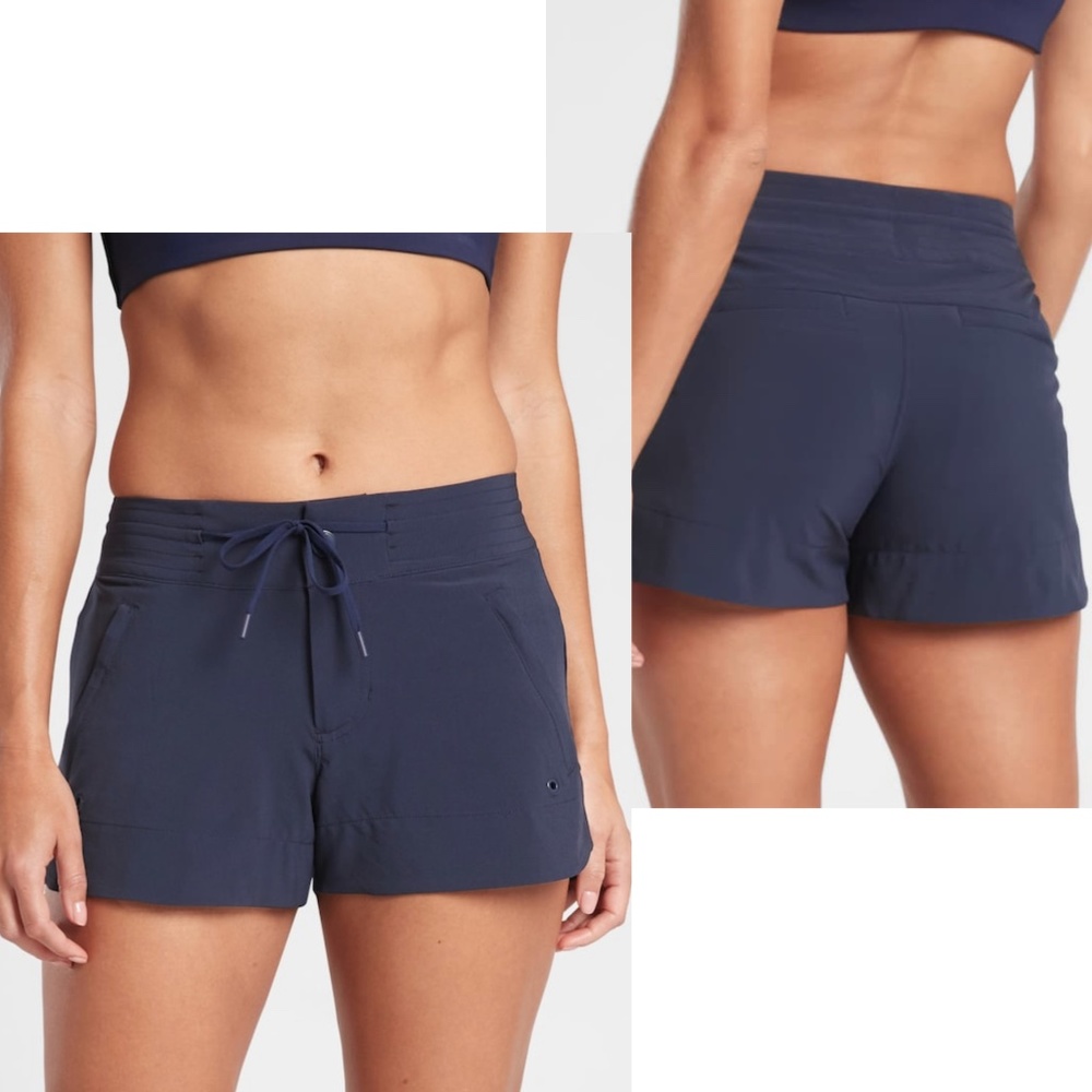 NWT Athleta Hudson Boardshort Swim Shorts, Navy Blue XL/16